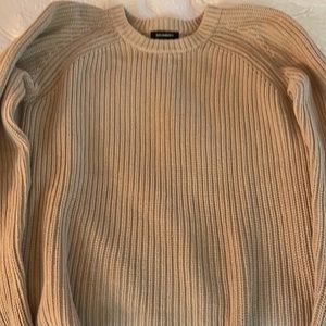 525 Made in America Beige Cotton Sweater  NEW